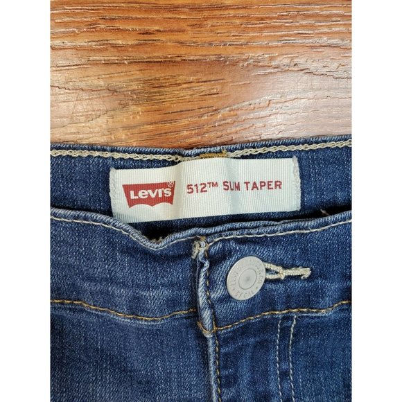 Levi's levi 512 Slim Taper 20 Reg 30x30 Dark wash Womens Denim - Picture 5 of 7